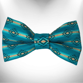 Bow Tie (Color: Turquoise Sky Doggie, size: Large 5"x 2.5")