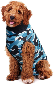 Suitical Dog Recovery Suits (Color: Black, size: XXL)
