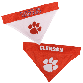 Clemson Reversible Bandana (size: S-M)