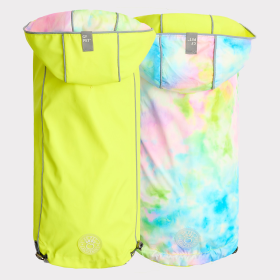 GF Pet Reversible Raincoat (Color: Neon Yellow, size: medium)