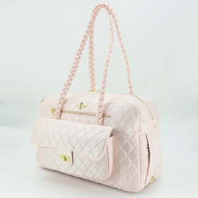 Porsha Dog Carrier (Color: Blush, size: One size)