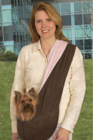 ESC Reversible  Sling Pet Carrier (Color: Pink, size: 33x17)