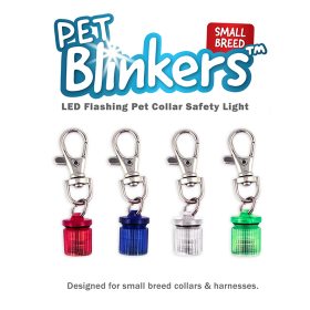 Pet Blinkers Flashing LED Pet Safety Light (Color: Red - Red/Blue LED, size: Small Breed)