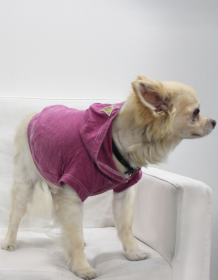 Doggy Hoodie French Terry (Color: Magenta, size: XL)